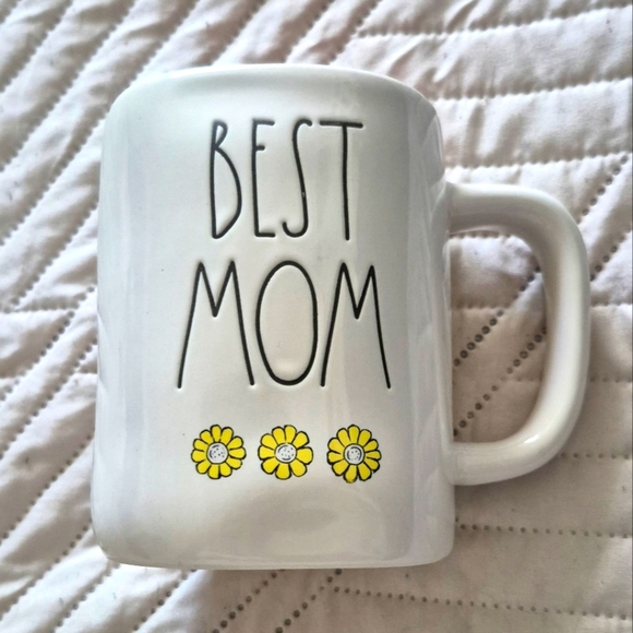 Rae Dunn White and Yellow Floral Mug - Picture 1 of 3